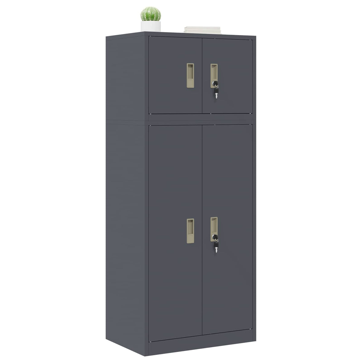 Armoire de rangement 2 pc Anthracite 60 x 40 x 145 cm Acier