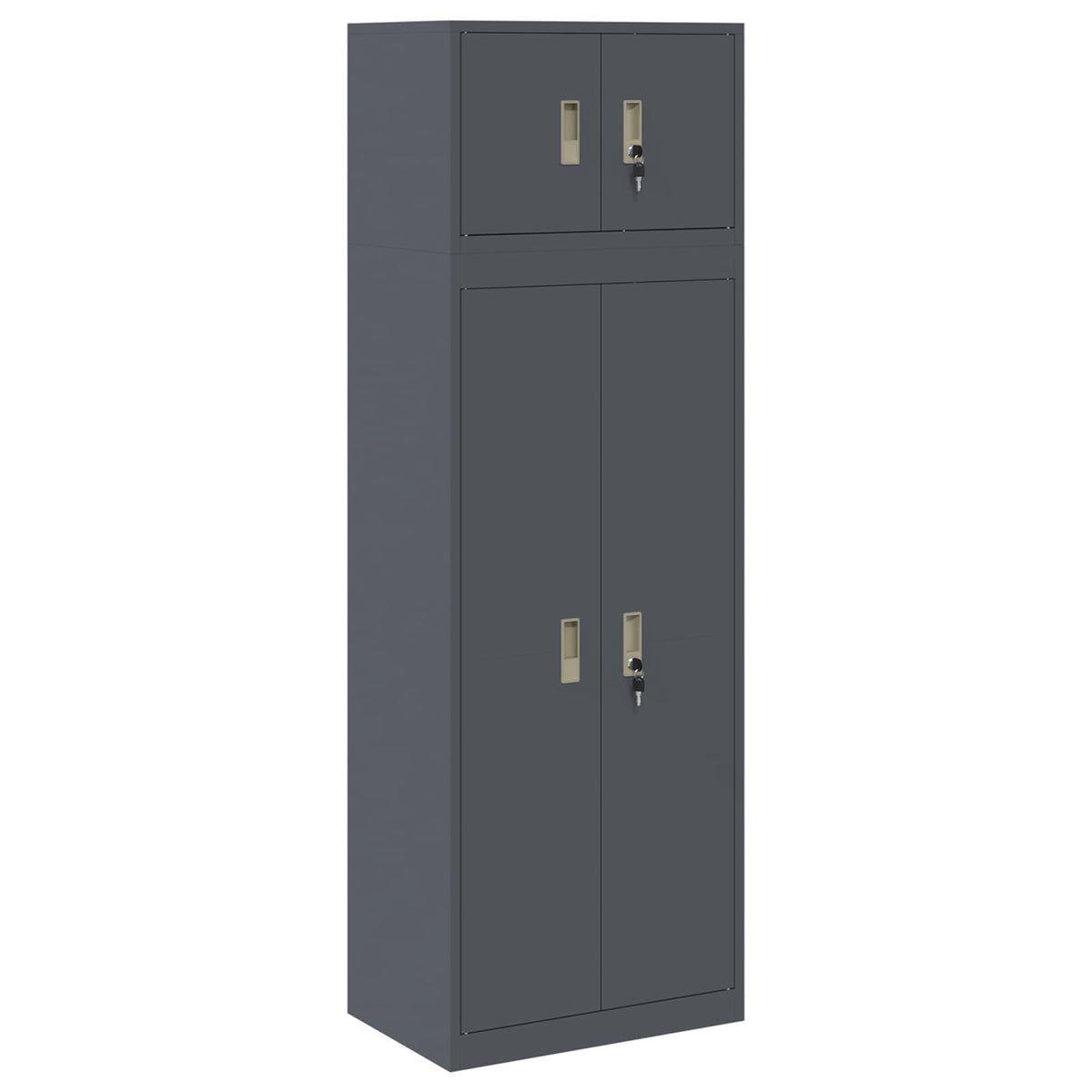 Armoire de rangement 2 pc Anthracite 60 x 40 x 180 cm Acier