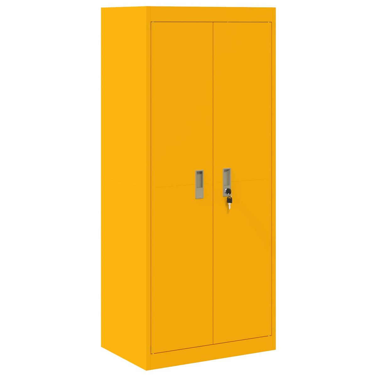 Armoire de rangement 2 pc Jaune moutarde 60 x 40 x 180 cm Acier