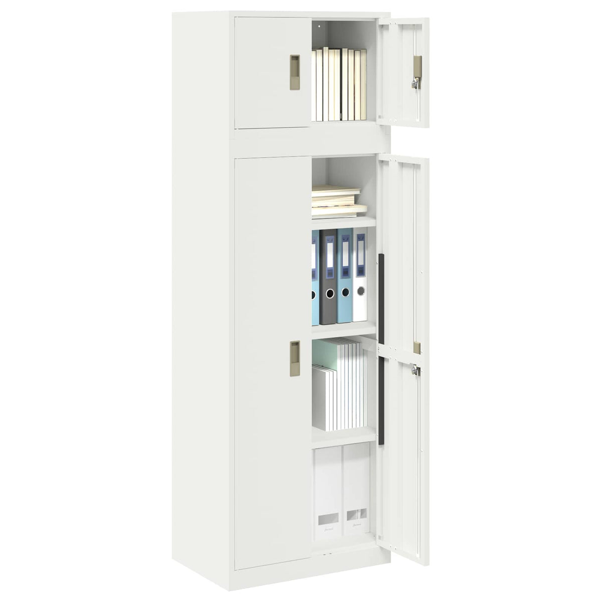 Armoire de rangement 2 pc 60 x 40 x 180 cm Acier Verrouillable