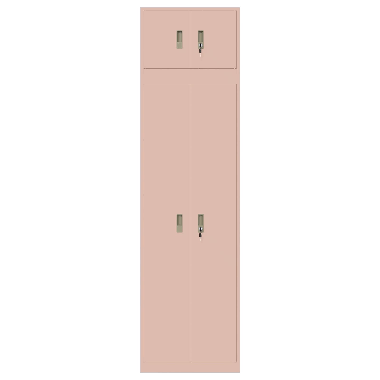 Armoire de rangement 2 pc Rose 60 x 40 x 220 cm Acier