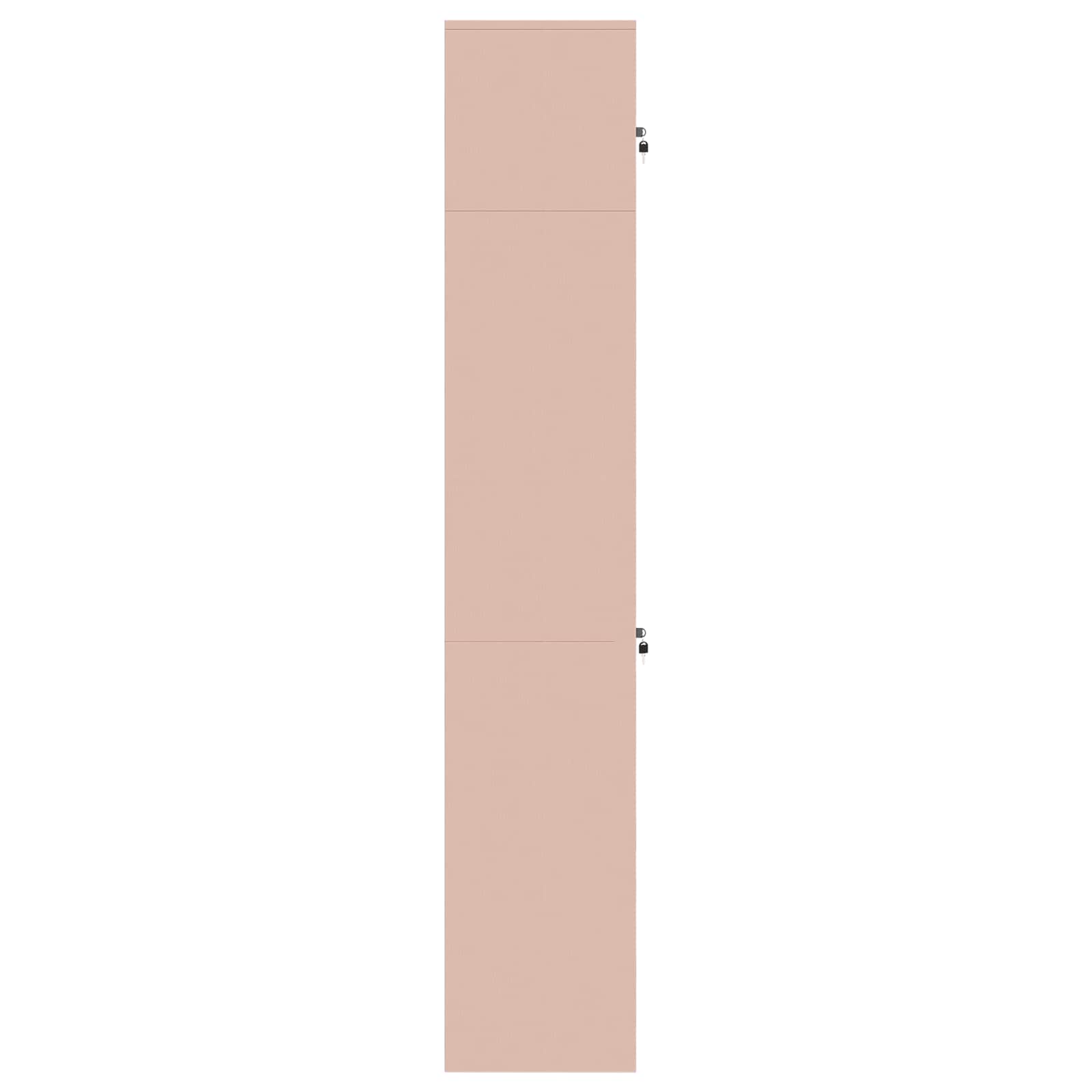 Armoire de rangement 2 pc Rose 60 x 40 x 220 cm Acier