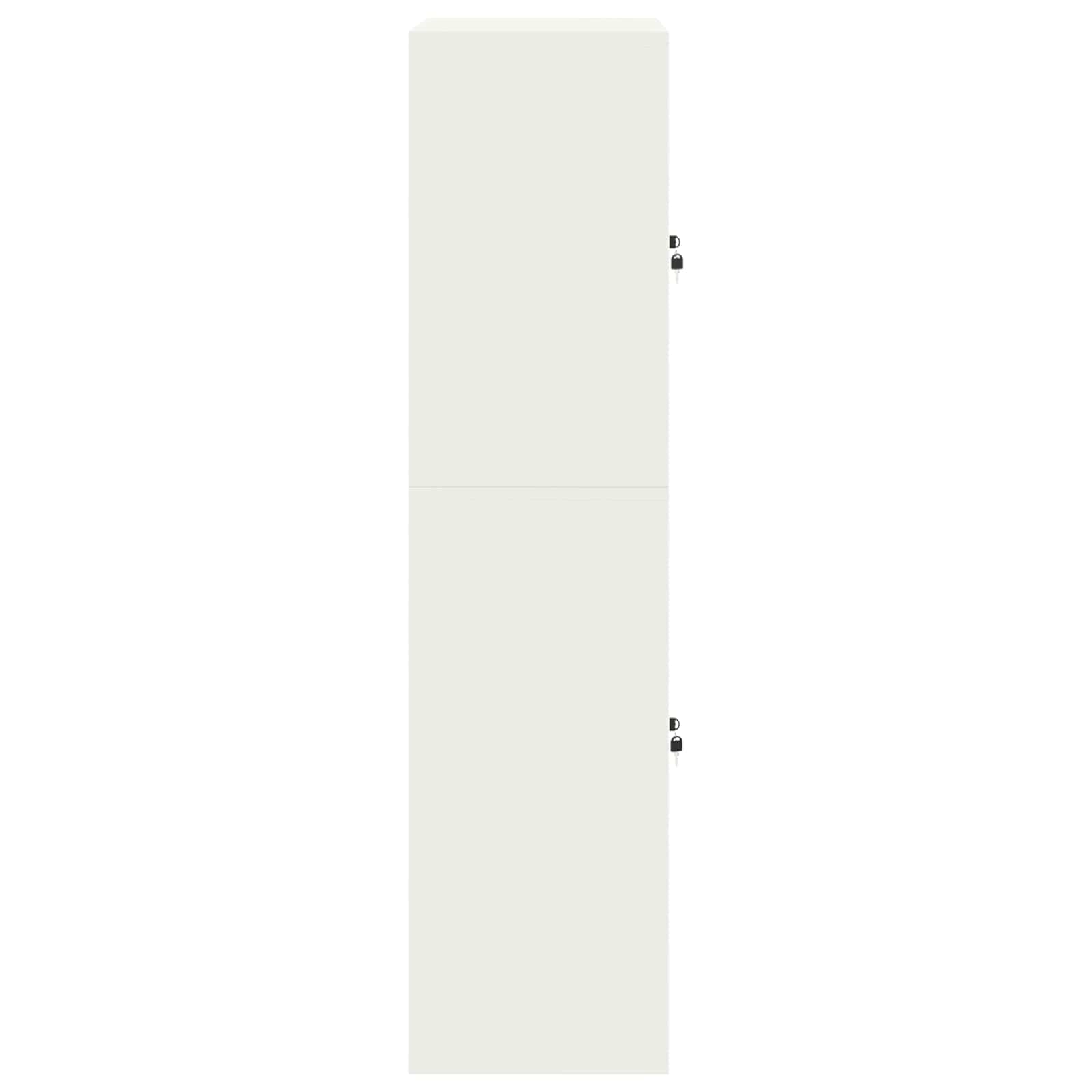 Armoire de rangement 2 pc Blanc 90 x 40 x 160 cm Acier