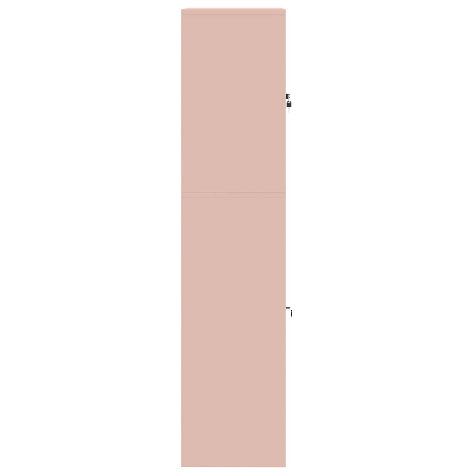 Armoire de rangement 2 pc Rose 90 x 40 x 175 cm Acier