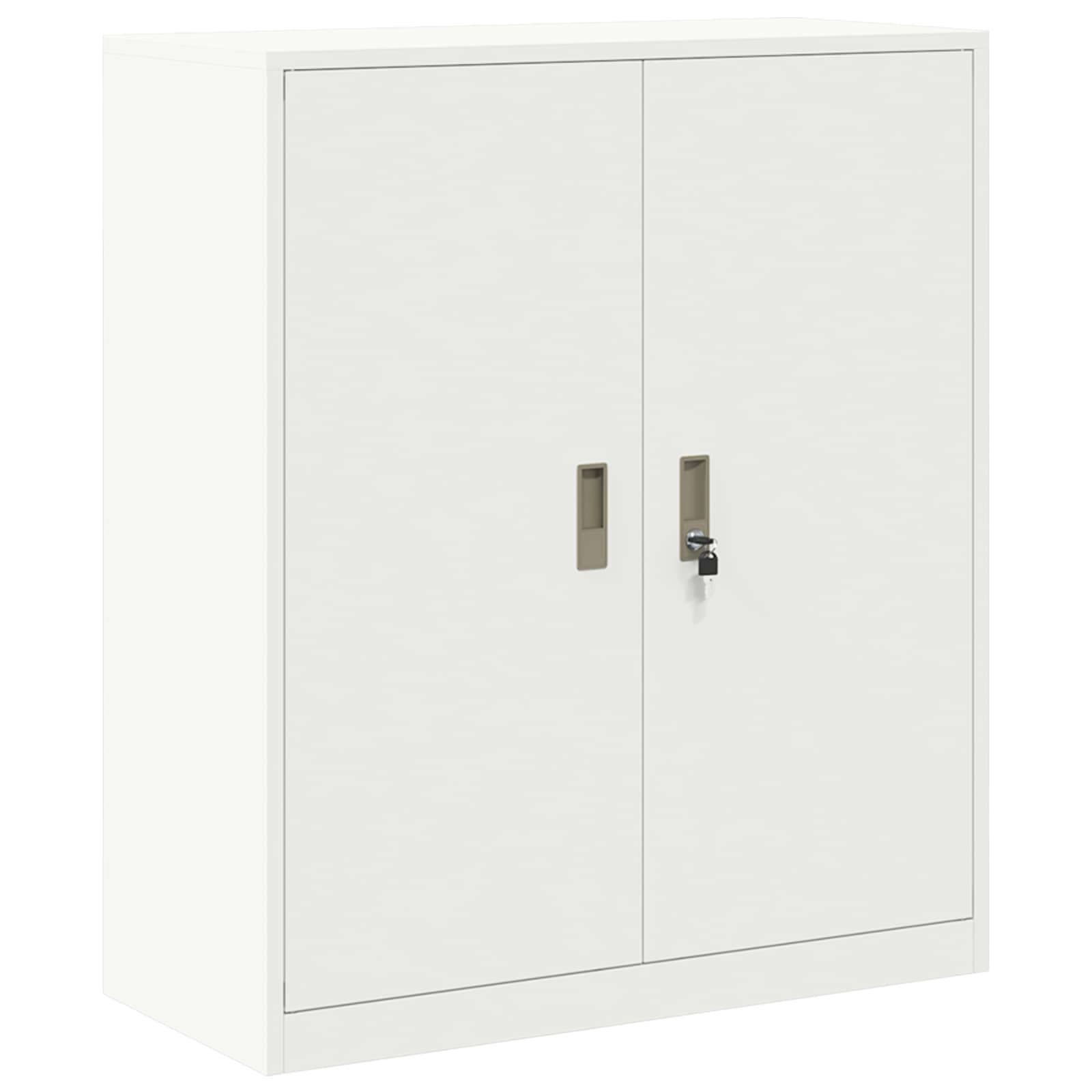 Armoire de rangement 2 pc Blanc 90 x 40 x 175 cm Acier