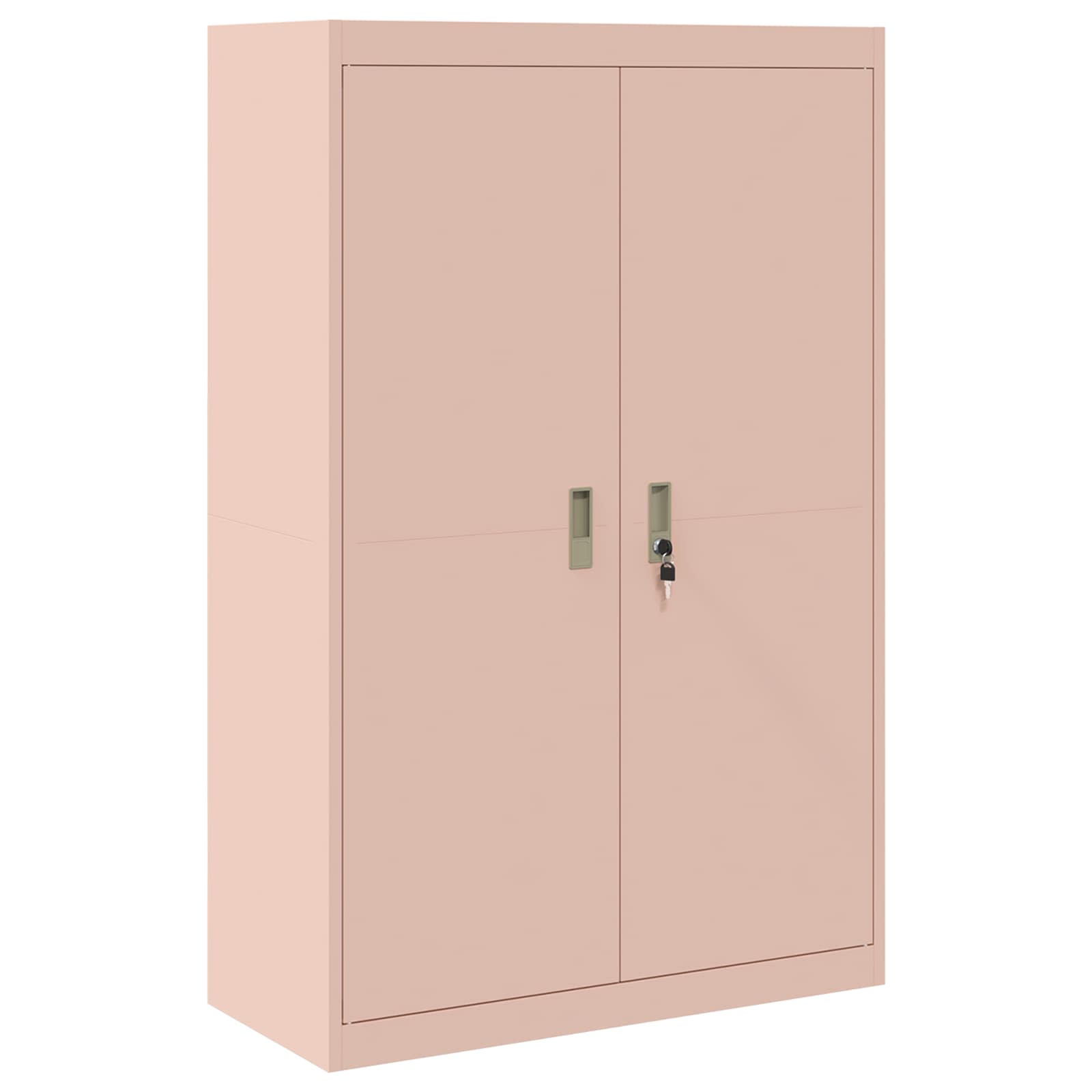 Armoire de rangement 2 pc Rose 90 x 40 x 210 cm Acier