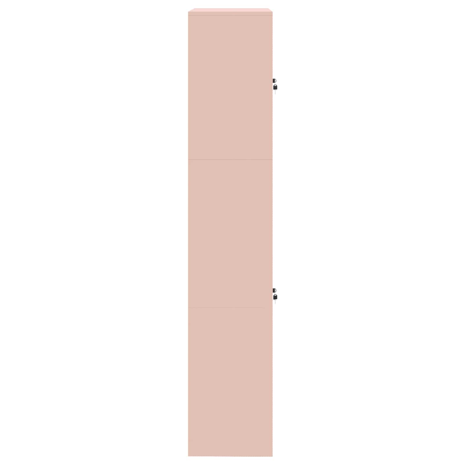 Armoire de rangement 2 pc Rose 90 x 40 x 210 cm Acier