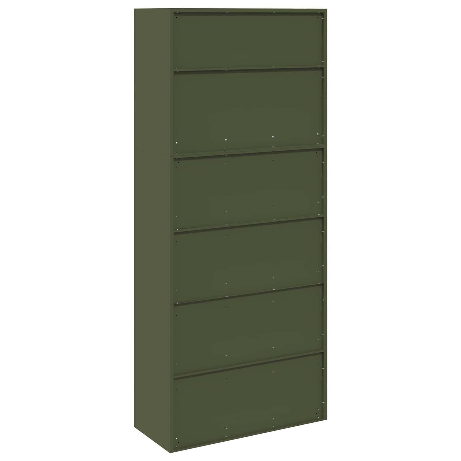 Armoire de rangement 2 pc Vert olive 90 x 40 x 210 cm Acier