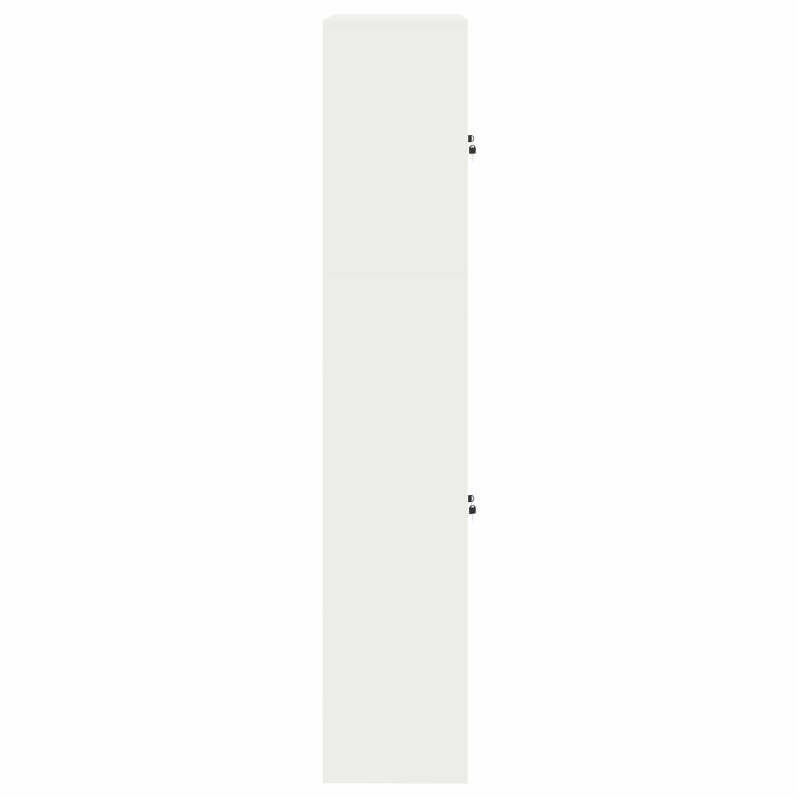 Armoire de rangement 2 pc Blanc 90 x 40 x 210 cm Acier
