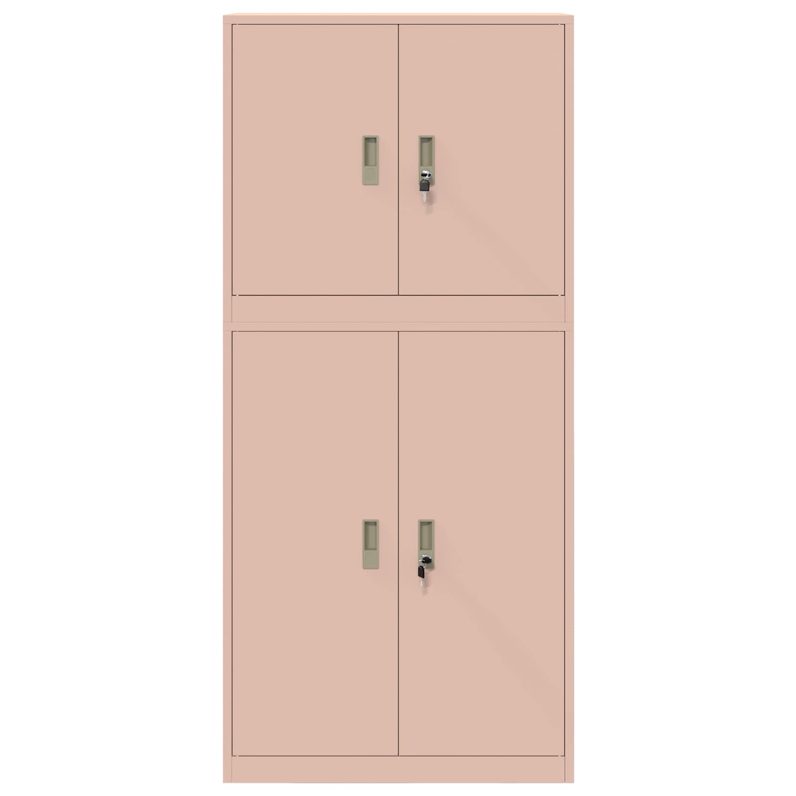Armoire de rangement 2 pc Rose 80 x 40 x 175 cm Acier