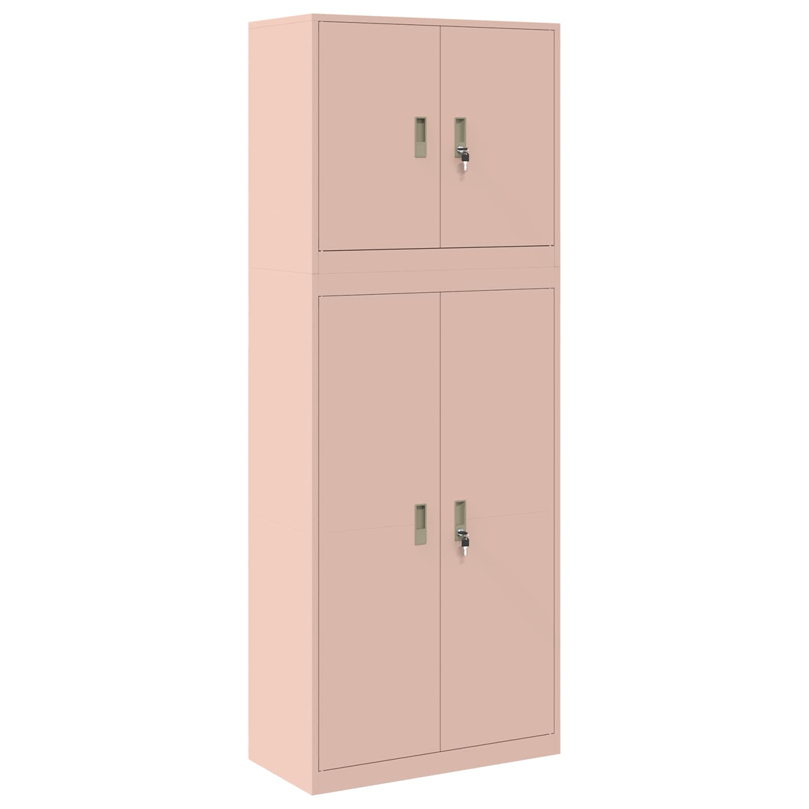 Armoire de rangement 2 pc Rose 80 x 40 x 210 cm Acier