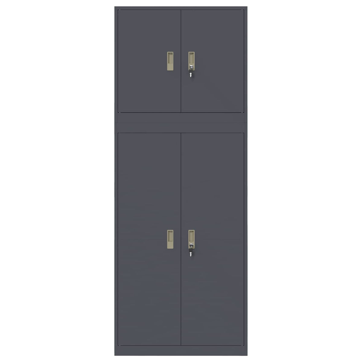 Armoire de rangement 2 pc Anthracite 80 x 40 x 210 cm Acier