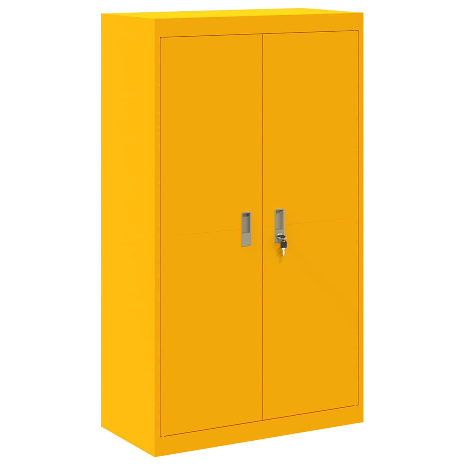 Armoire de rangement 2 pc Jaune moutarde 80 x 40 x 210 cm Acier