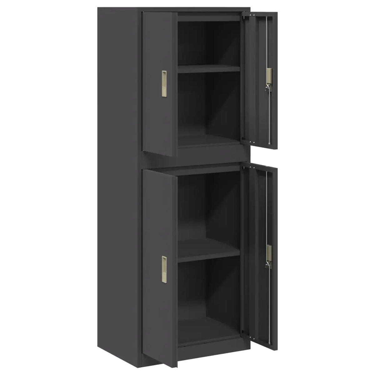 Armoire de rangement 2 pc Noir 60 x 40 x 160 cm Acier - XIOS