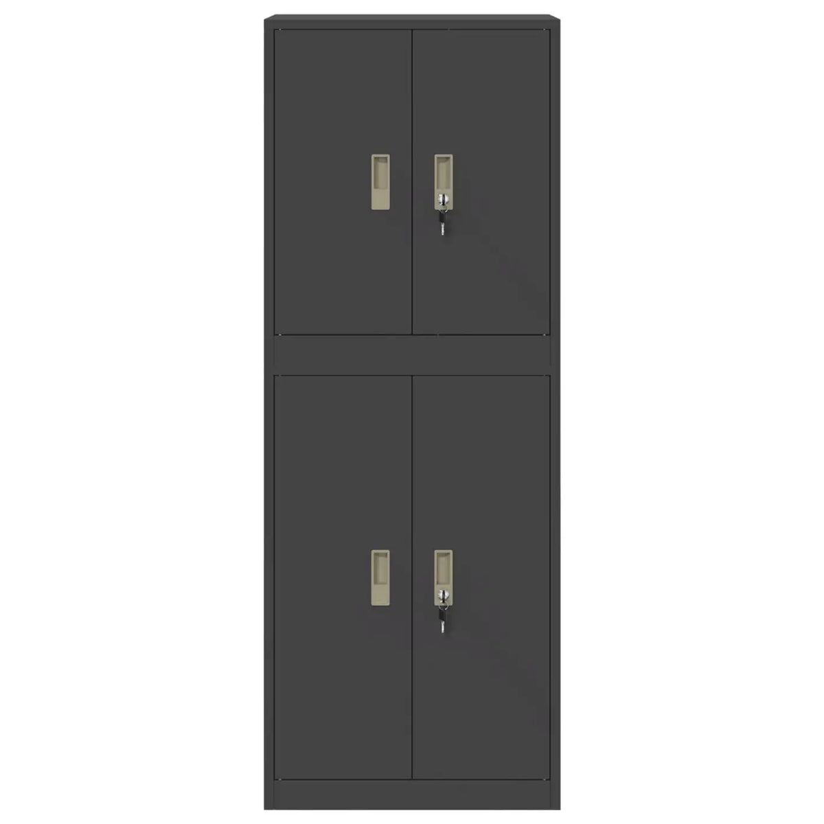 Armoire de rangement 2 pc Noir 60 x 40 x 160 cm Acier - XIOS