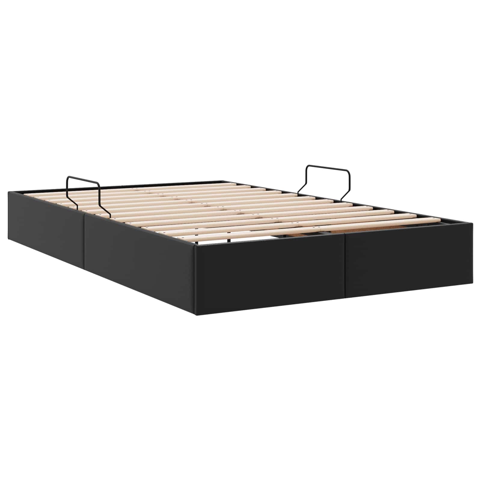 Cadre de lit ottoman Noir 120 x 200 cm Simili cuir