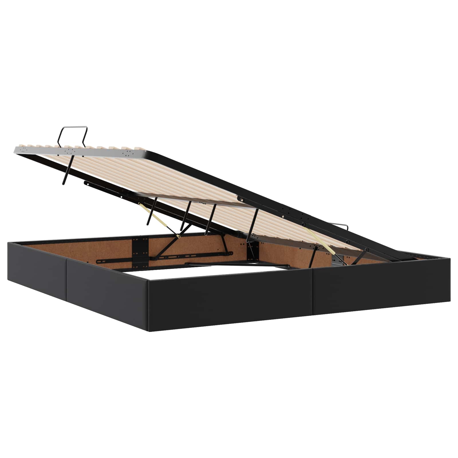 Cadre de lit ottoman Noir 180 x 200 cm Simili cuir