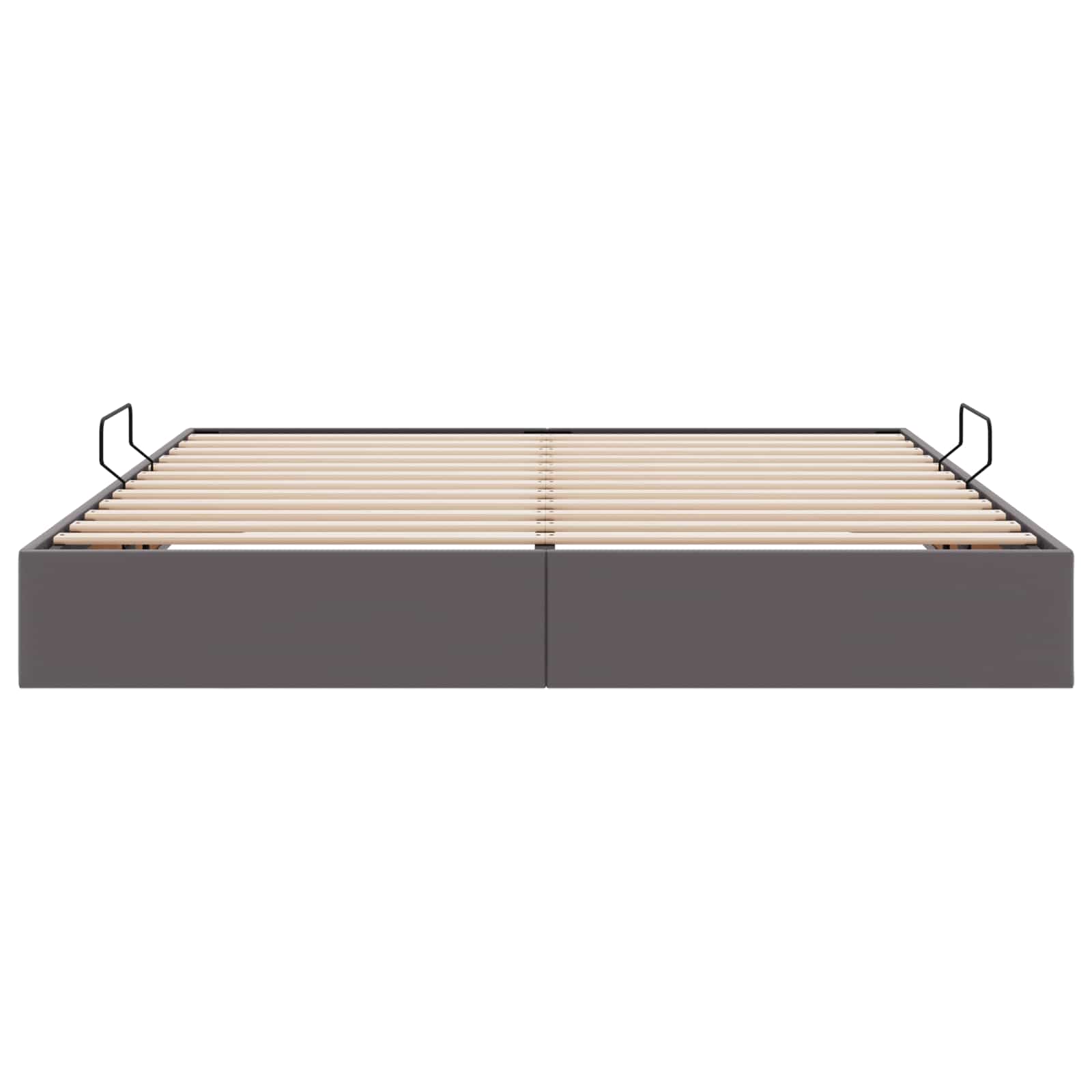 Cadre de lit ottoman Gris 180 x 200 cm Simili cuir