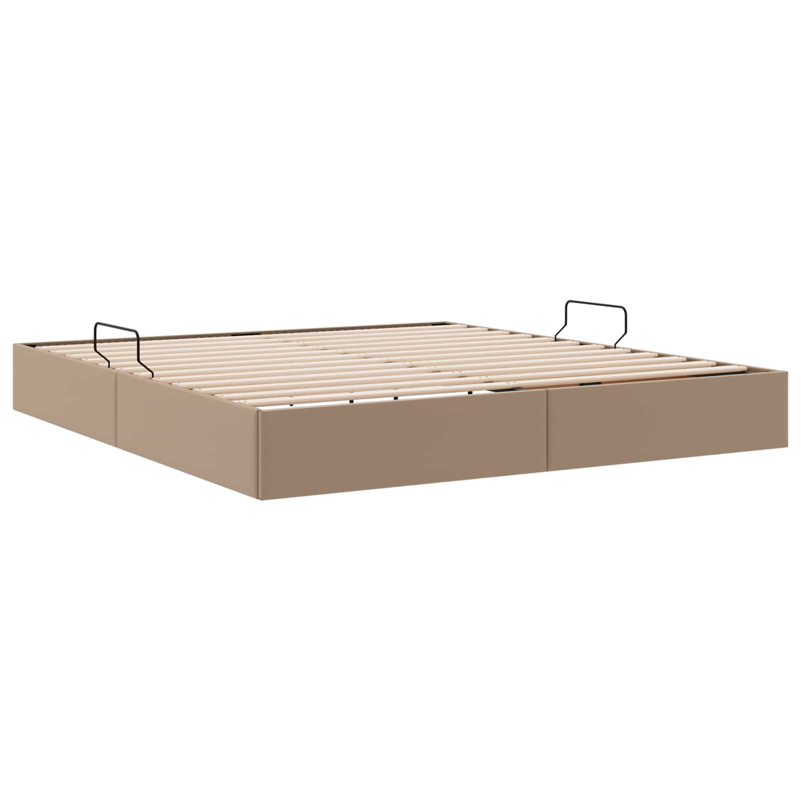 Cadre de lit ottoman Cappuccino 180 x 200 cm Simili cuir