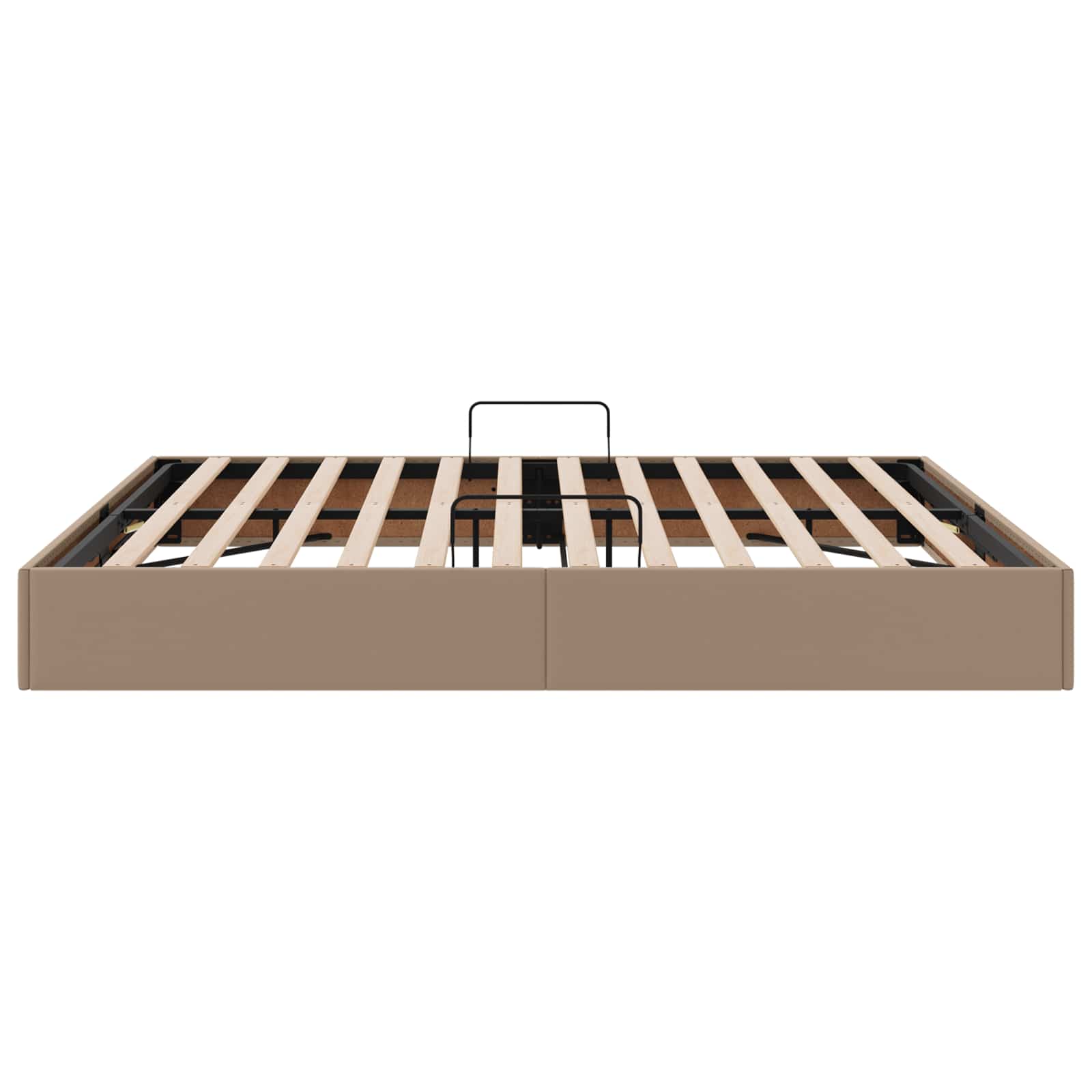 Cadre de lit ottoman Cappuccino 180 x 200 cm Simili cuir