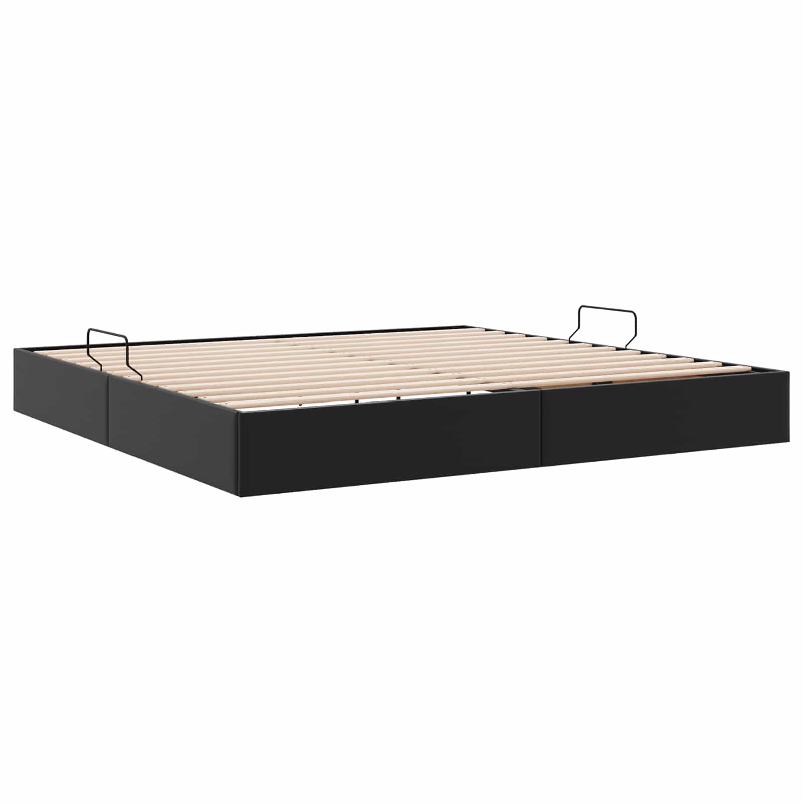 Cadre de lit ottoman Noir 200 x 200 cm Simili cuir