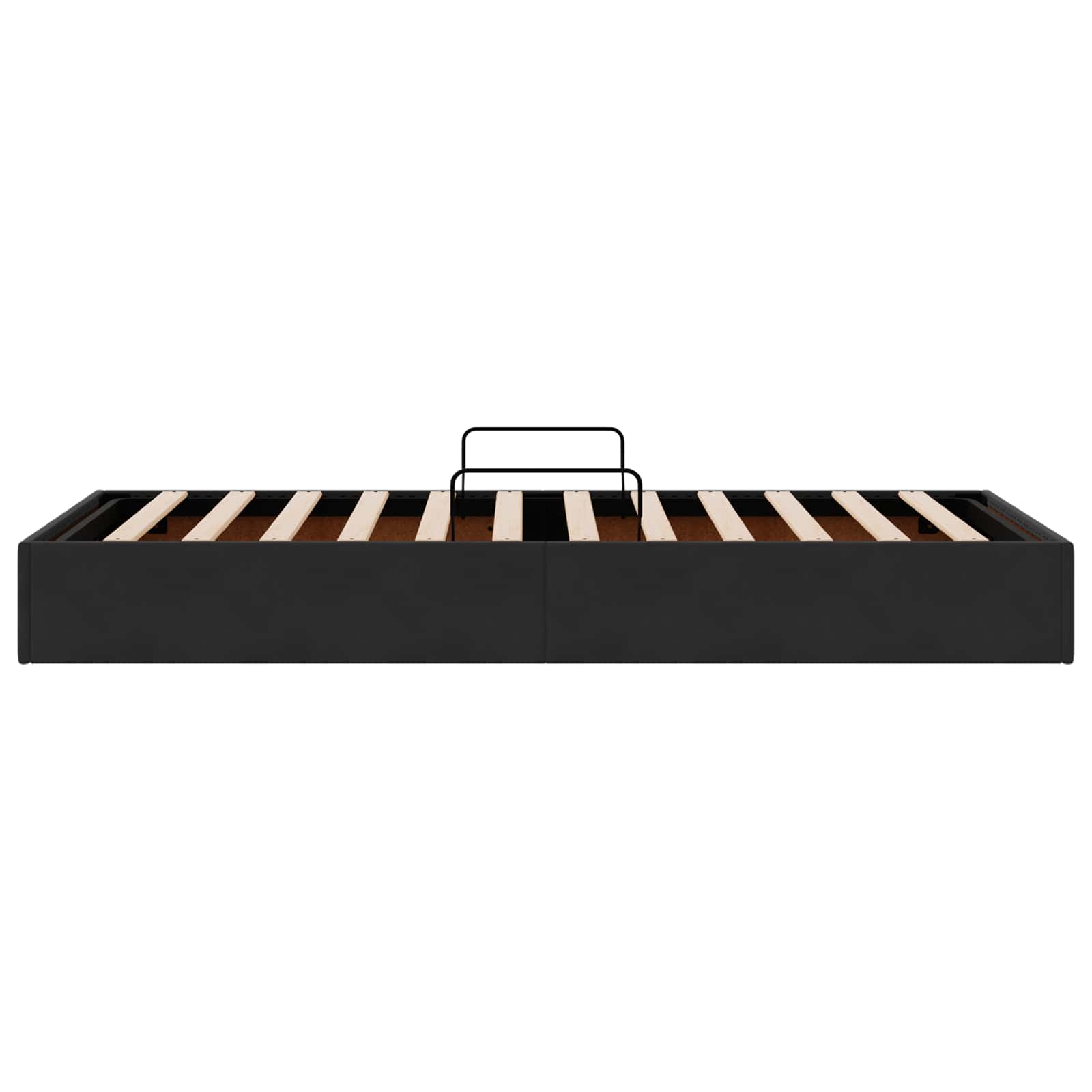 Cadre de lit ottoman avec stockage Noir 90 x 200 cm Velours - XIOS