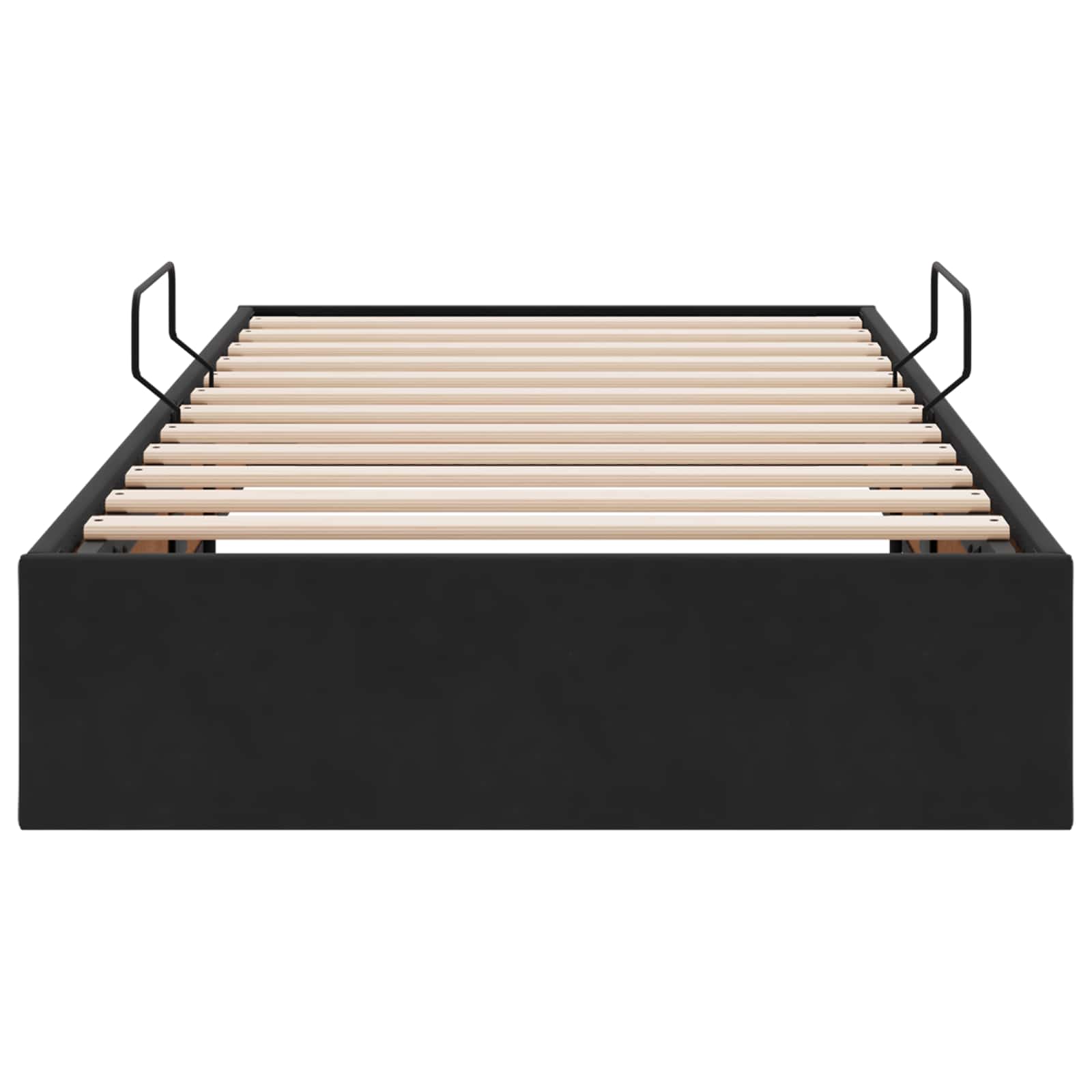 Cadre de lit ottoman avec stockage Noir 100 x 200 cm Velours - XIOS