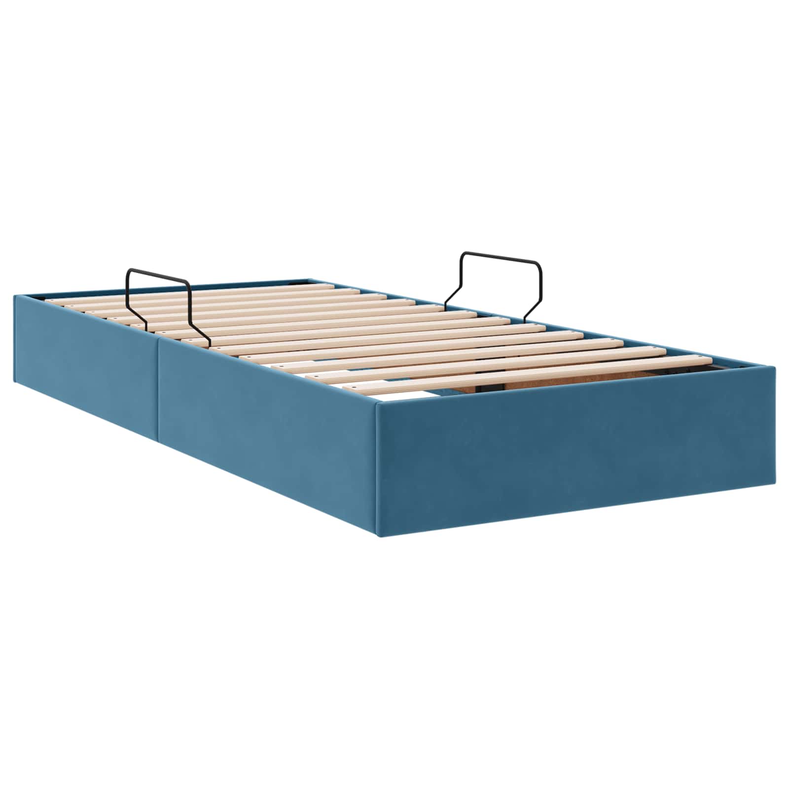 Cadre de lit ottoman Bleu foncé 100 x 200 cm Velours - XIOS