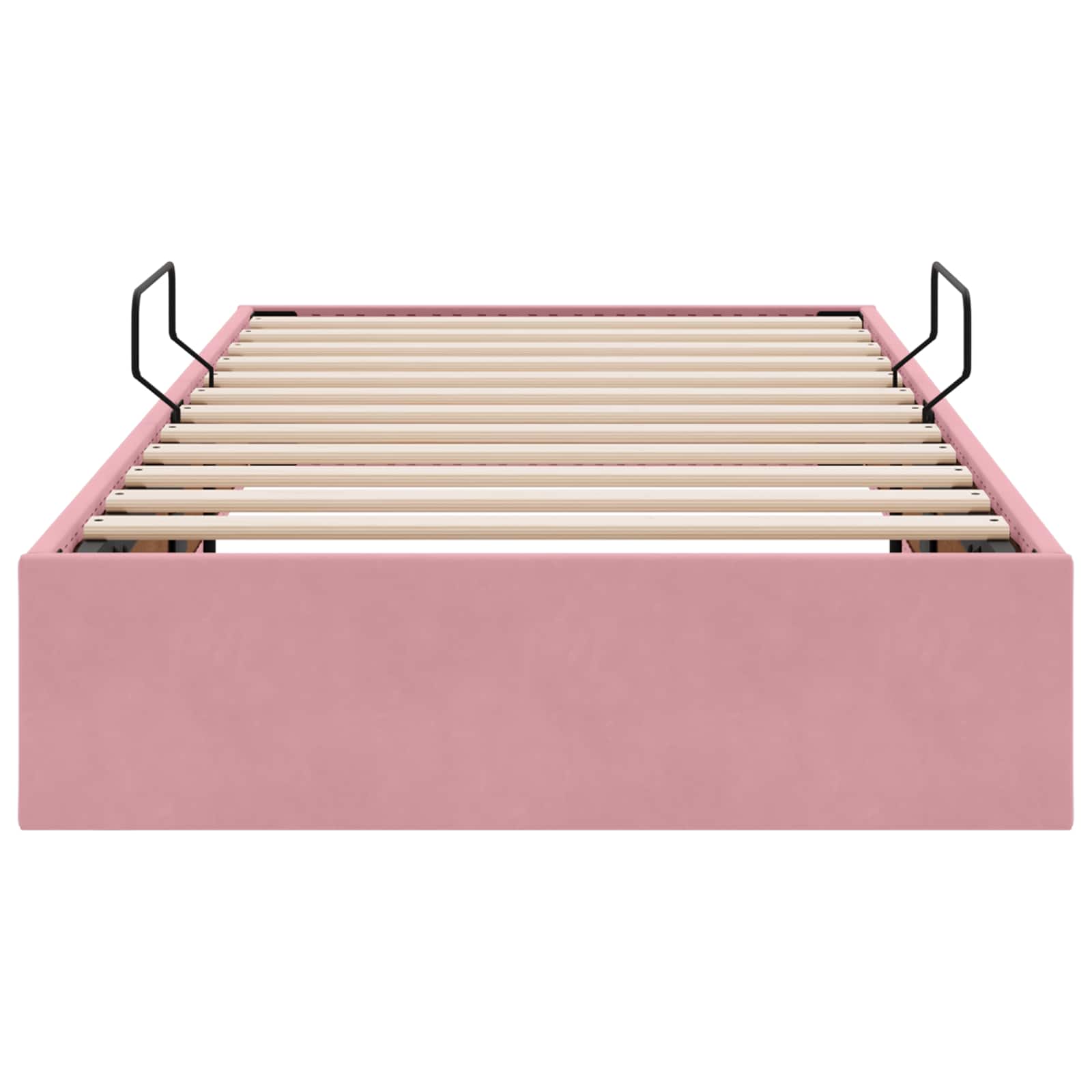 Cadre de lit ottoman avec stockage Rose 100 x 200 cm Velours - XIOS