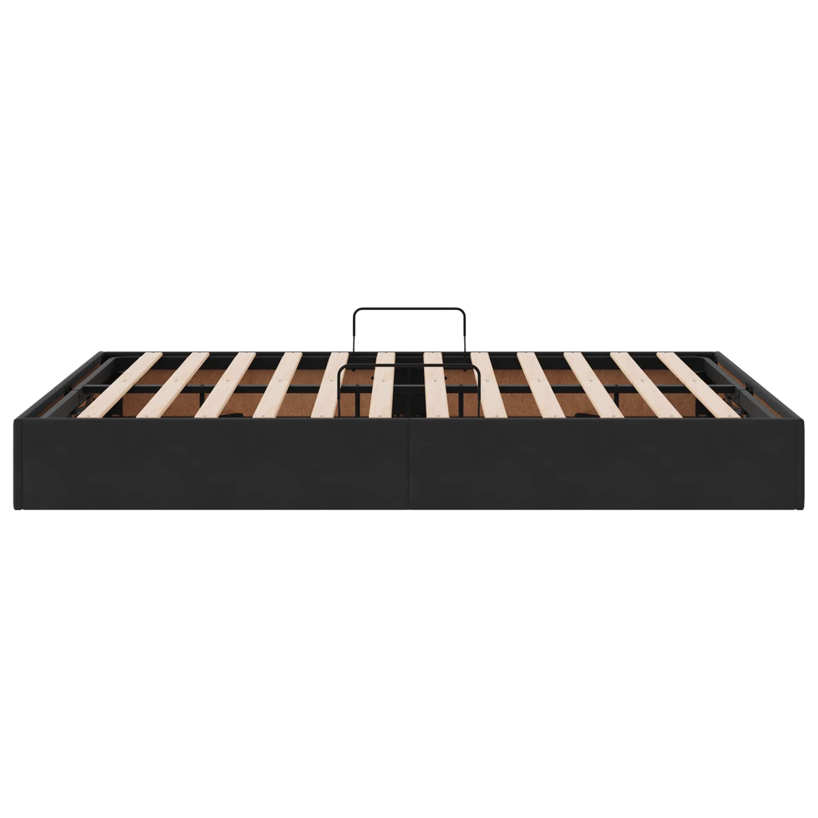 Cadre de lit ottoman avec stockage Noir 140 x 200 cm Velours - XIOS