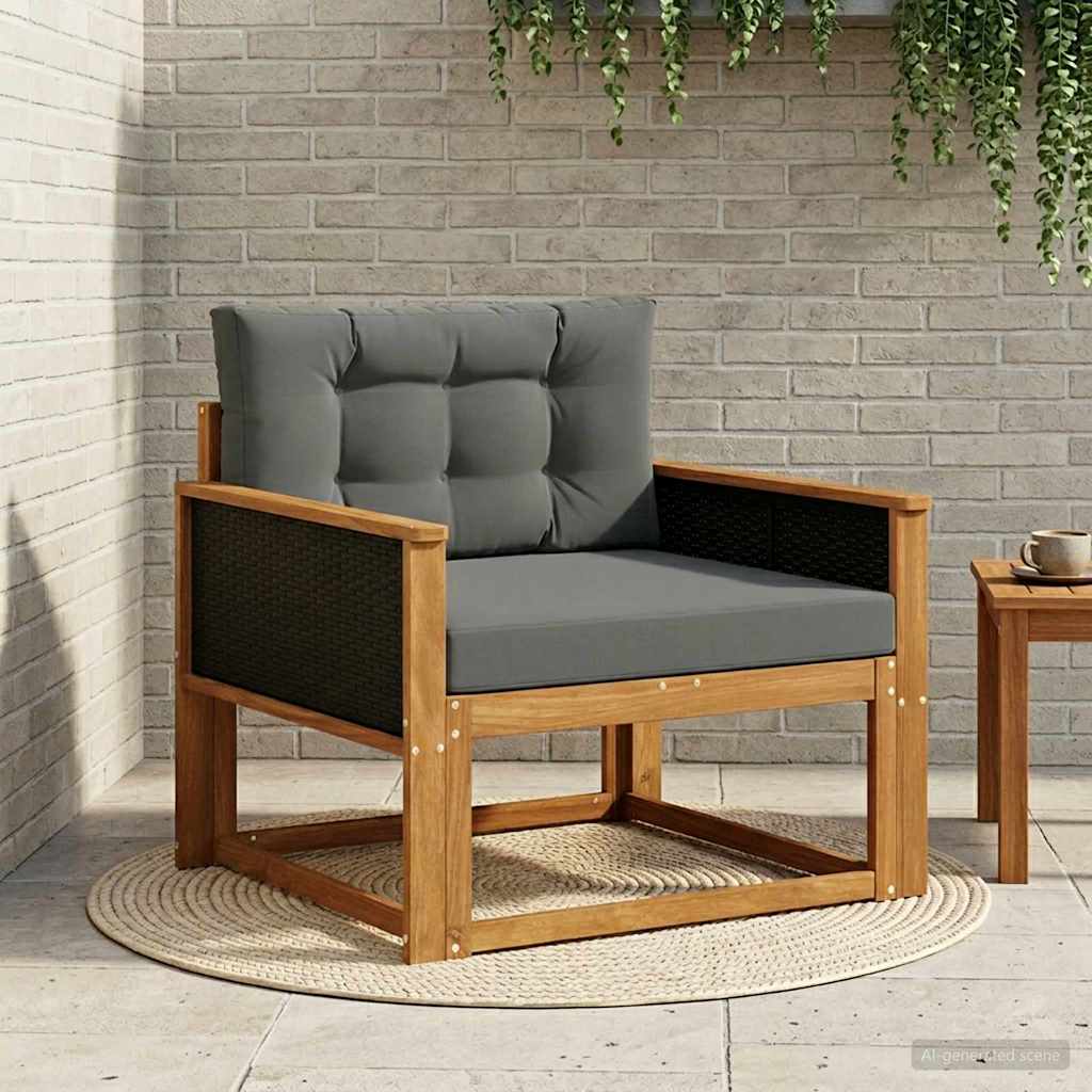 Sofa de milieu extérieur Bois d'Acacia Massif Naturel - XIOS