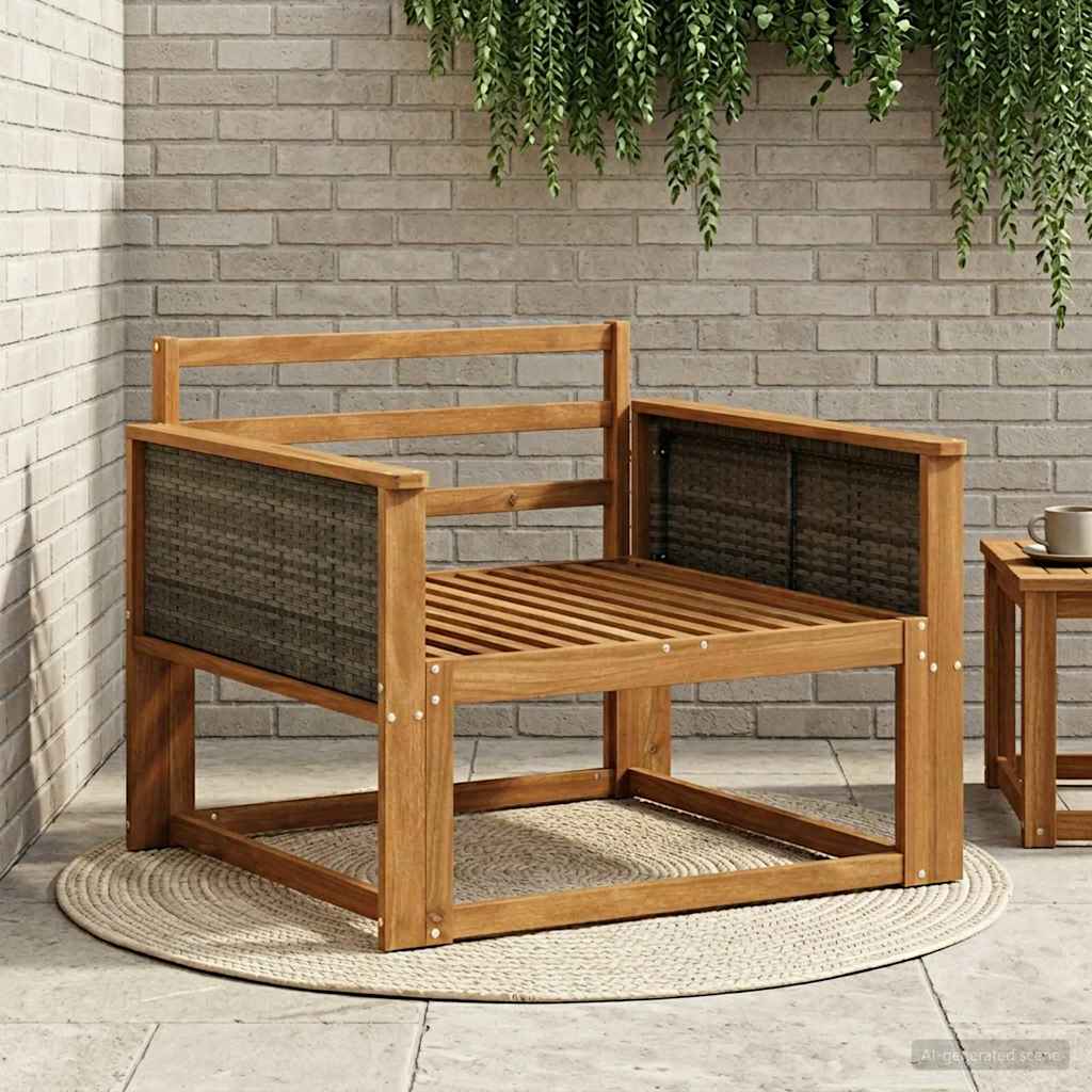 Sofa de milieu extérieur Bois d'Acacia Massif Naturel - XIOS