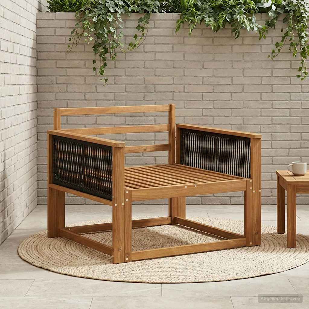 Sofa de milieu extérieur Bois d'Acacia Massif Naturel - XIOS