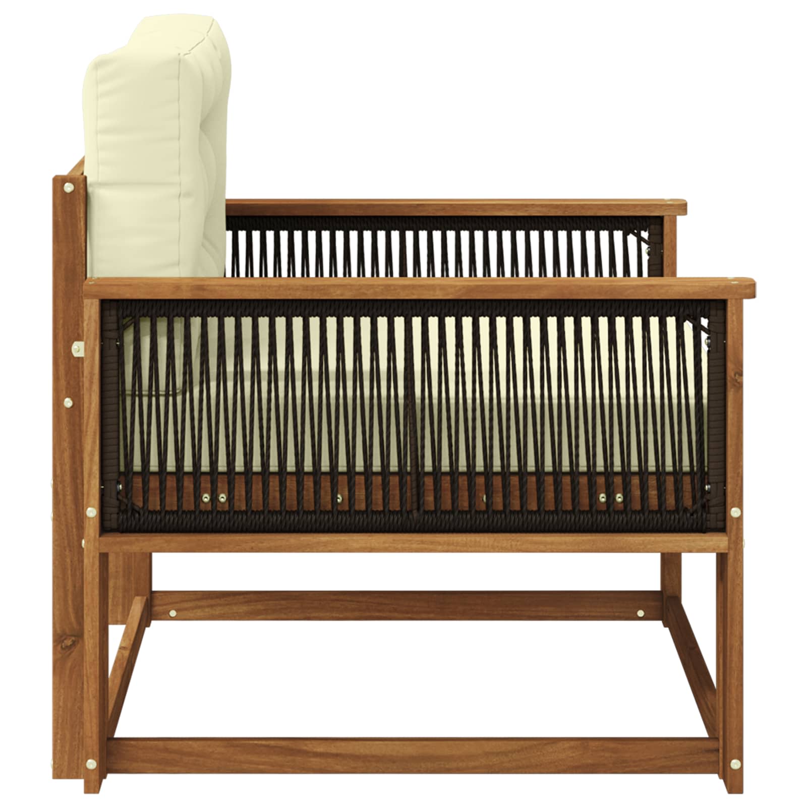 Sofa de milieu extérieur Bois d'Acacia Massif Naturel - XIOS