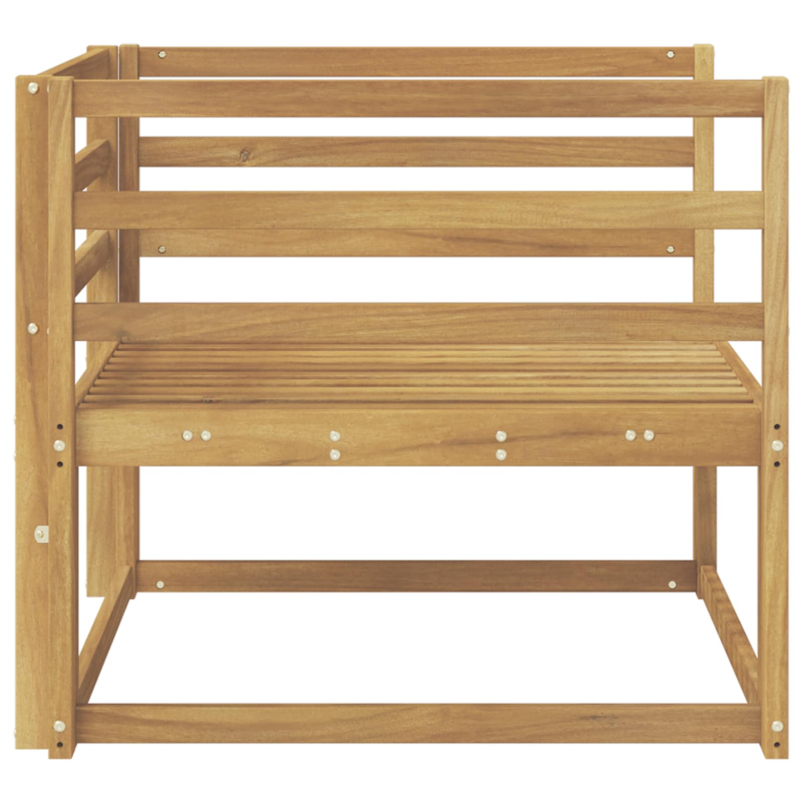 Sofa de milieu extérieur Bois d'Acacia Massif Blanc - XIOS