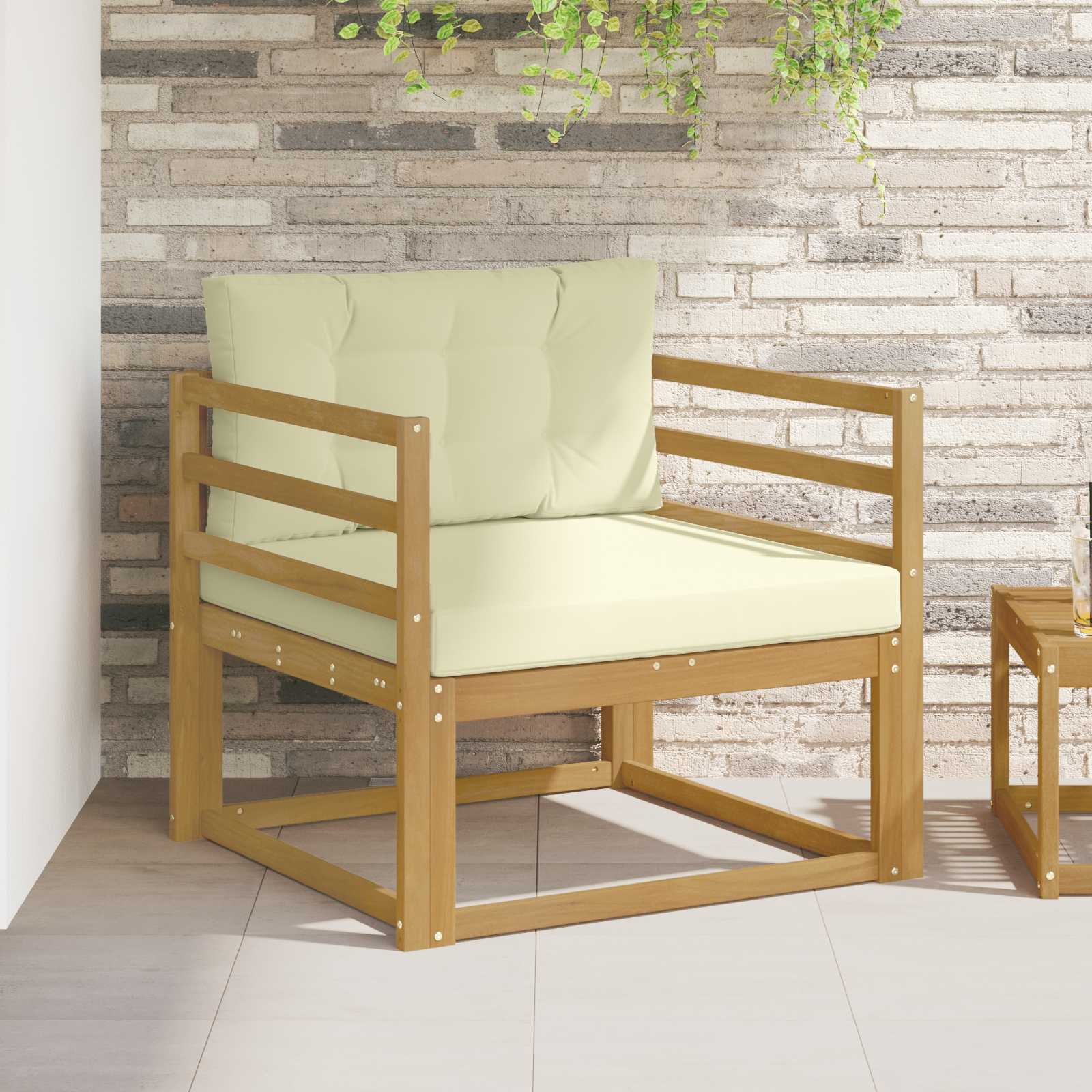 Sofa de milieu extérieur Polyester Blanc - XIOS