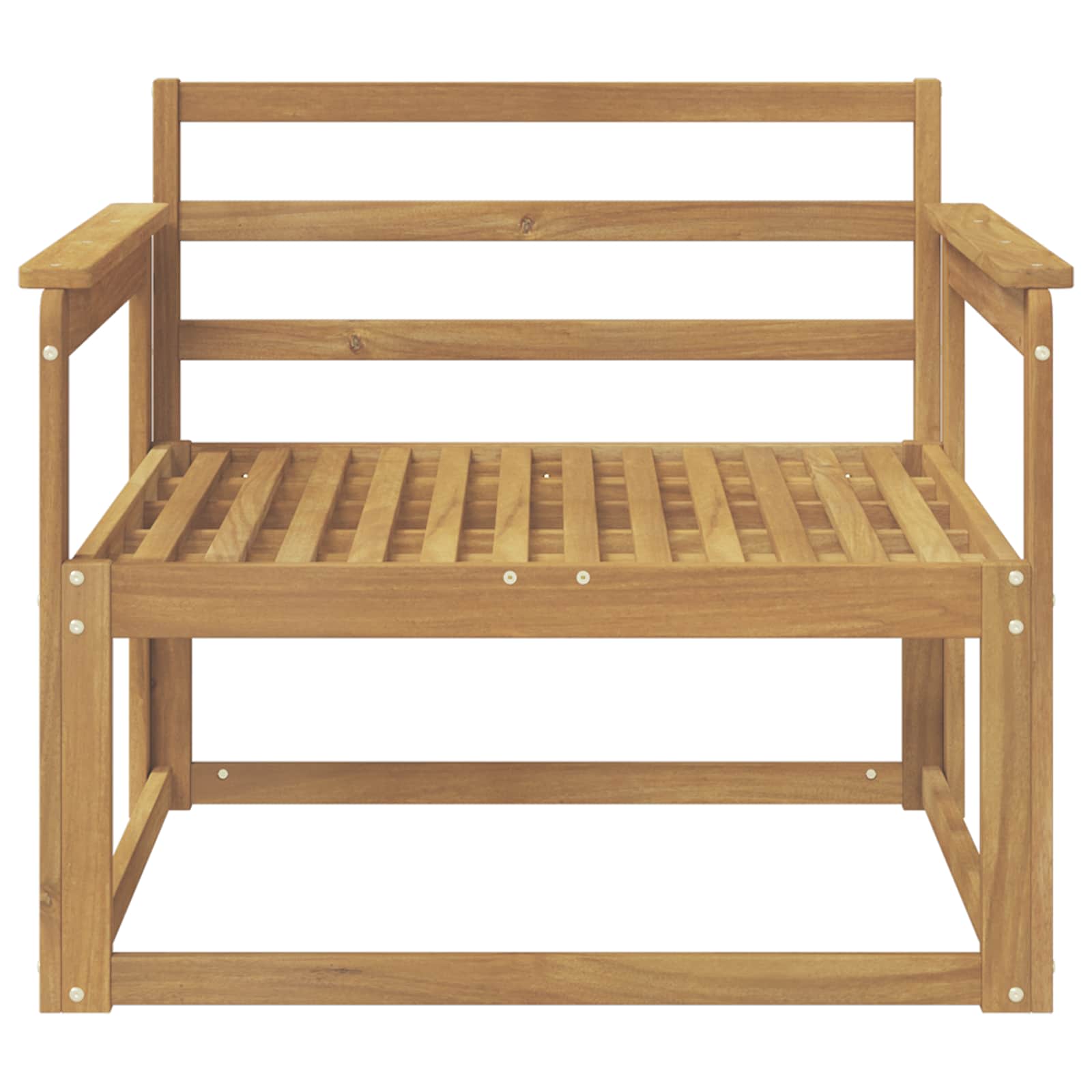 Sofa de milieu extérieur Bois d'Acacia Massif Blanc - XIOS