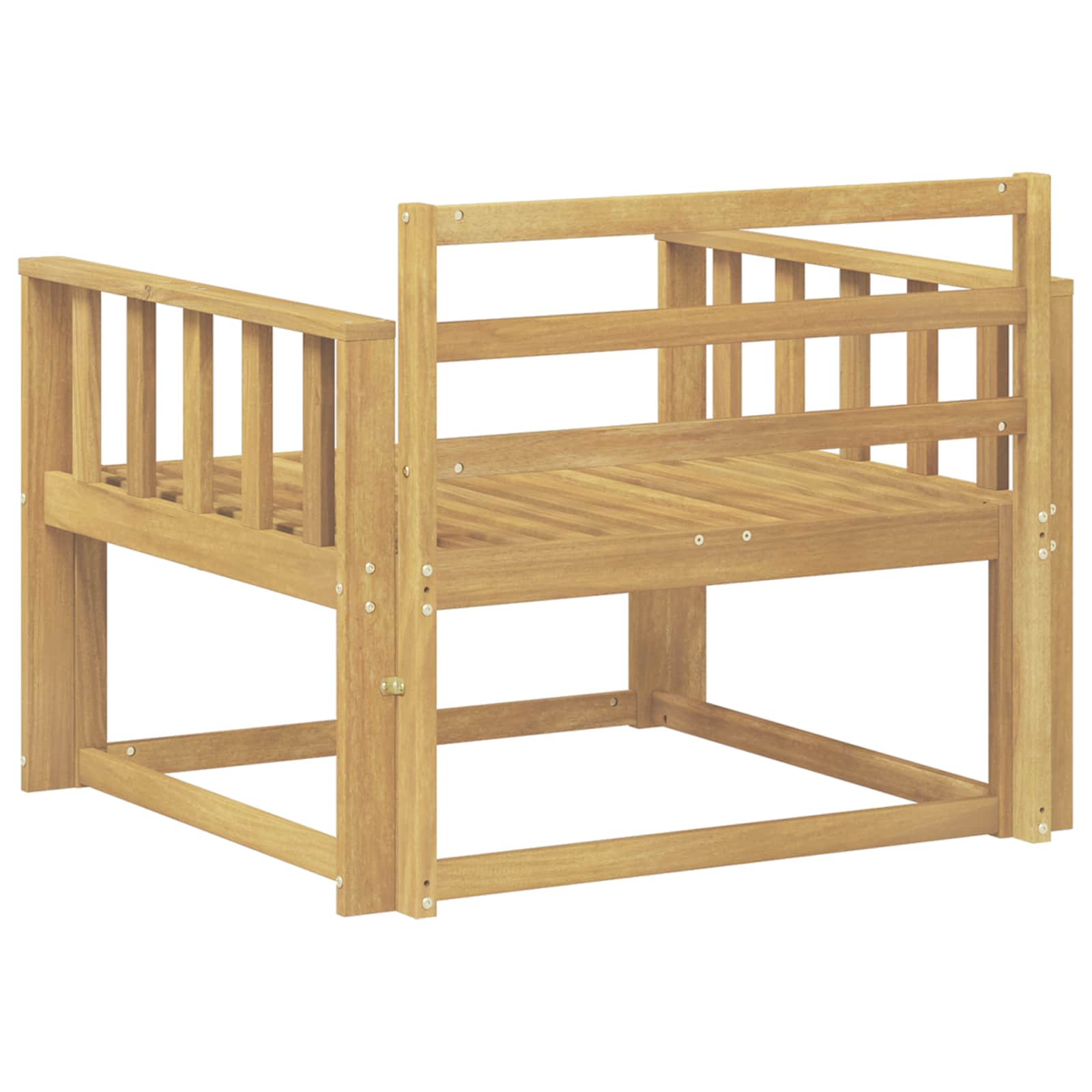 Sofa de milieu extérieur Bois d'Acacia Massif Blanc - XIOS