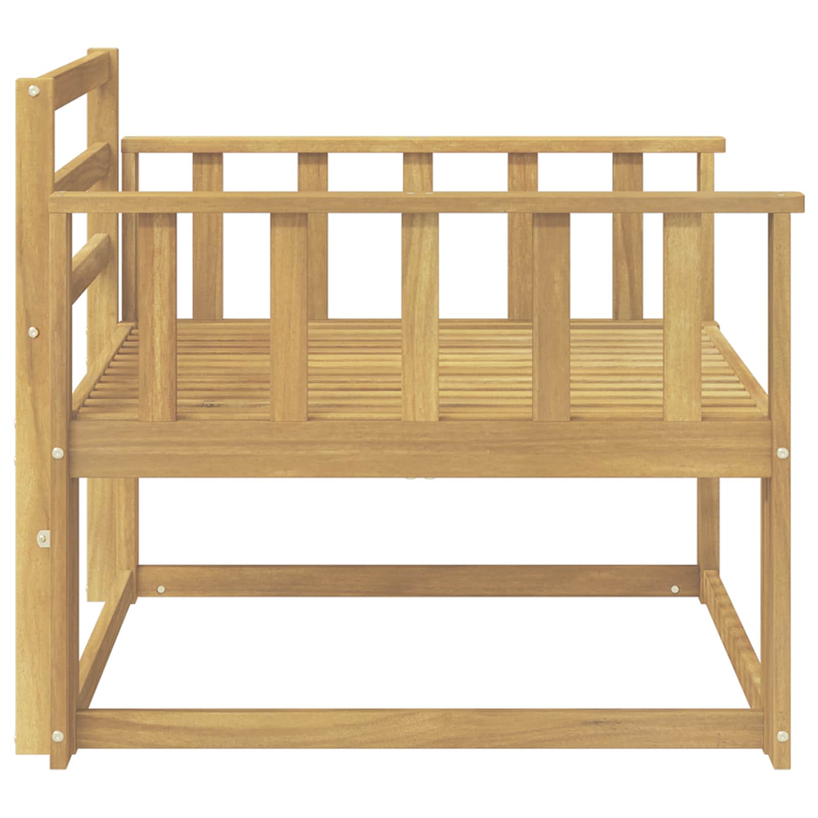 Sofa de milieu extérieur Bois d'Acacia Massif Blanc - XIOS