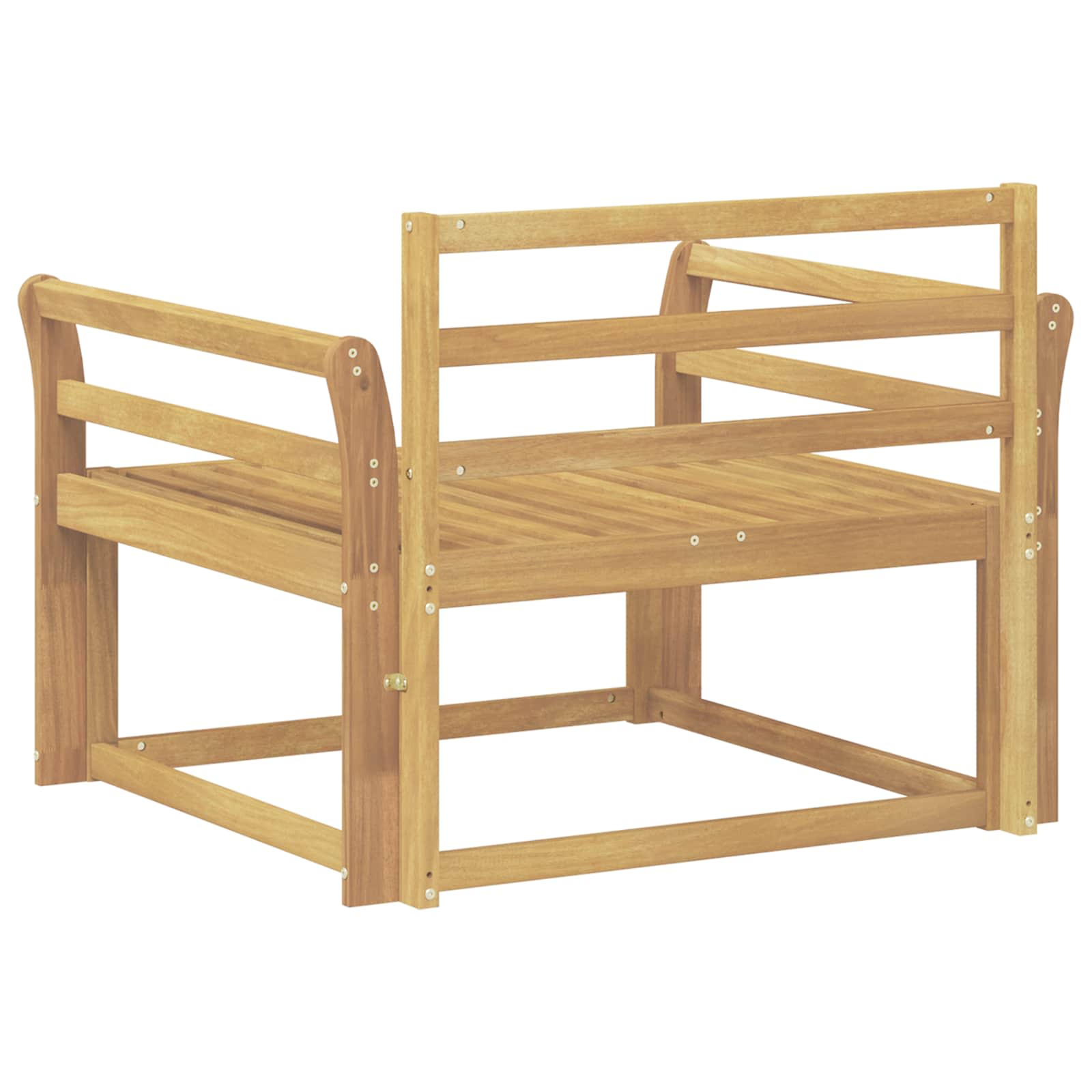 Sofa de milieu extérieur Bois d'Acacia Massif Blanc - XIOS
