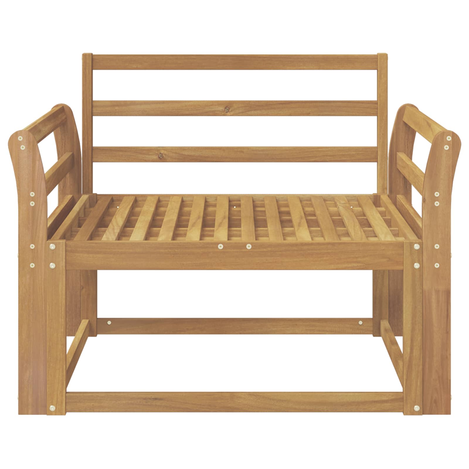 Sofa de milieu extérieur Bois d'Acacia Massif Blanc - XIOS