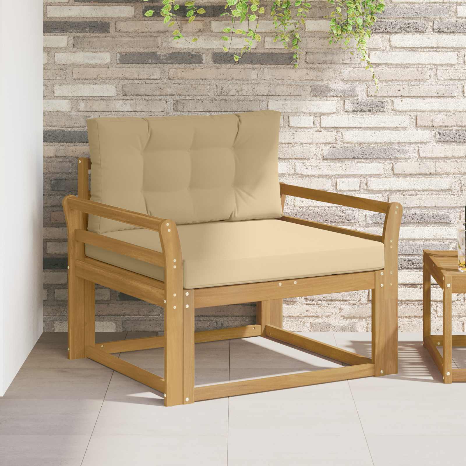 Sofa de milieu extérieur Polyester Blanc - XIOS