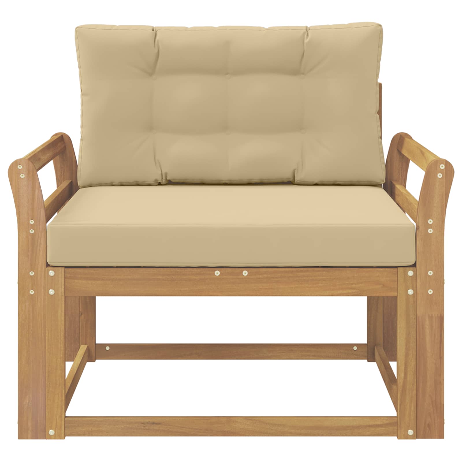 Sofa de milieu extérieur Polyester Blanc - XIOS