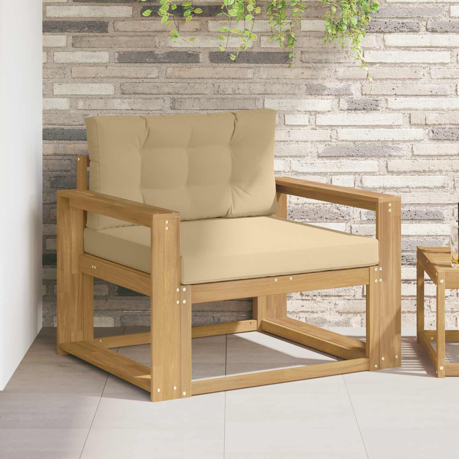 Sofa de milieu extérieur Polyester Blanc - XIOS