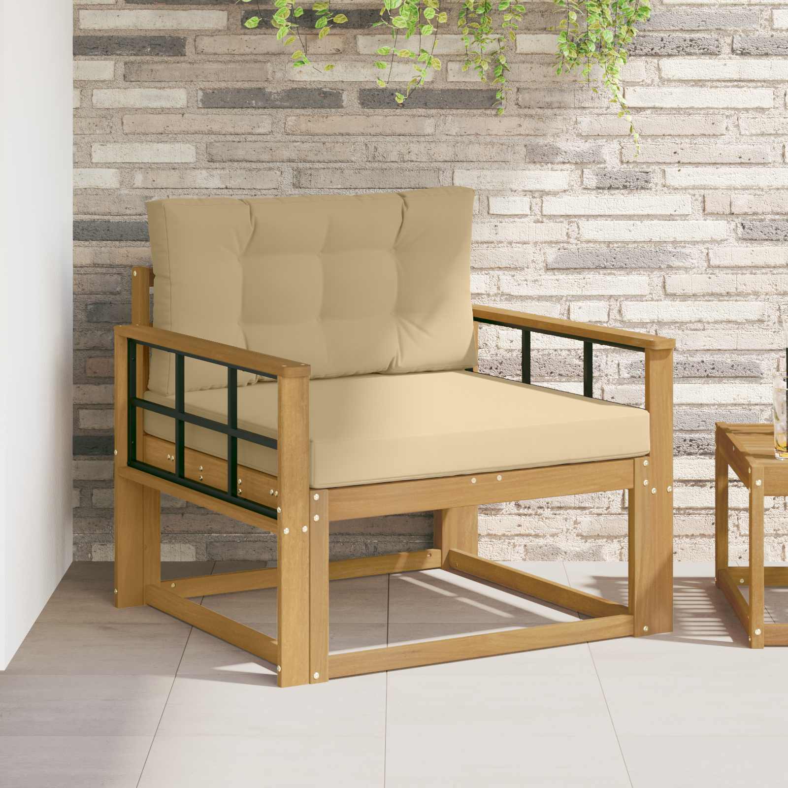 Sofa de milieu extérieur Polyester Blanc - XIOS