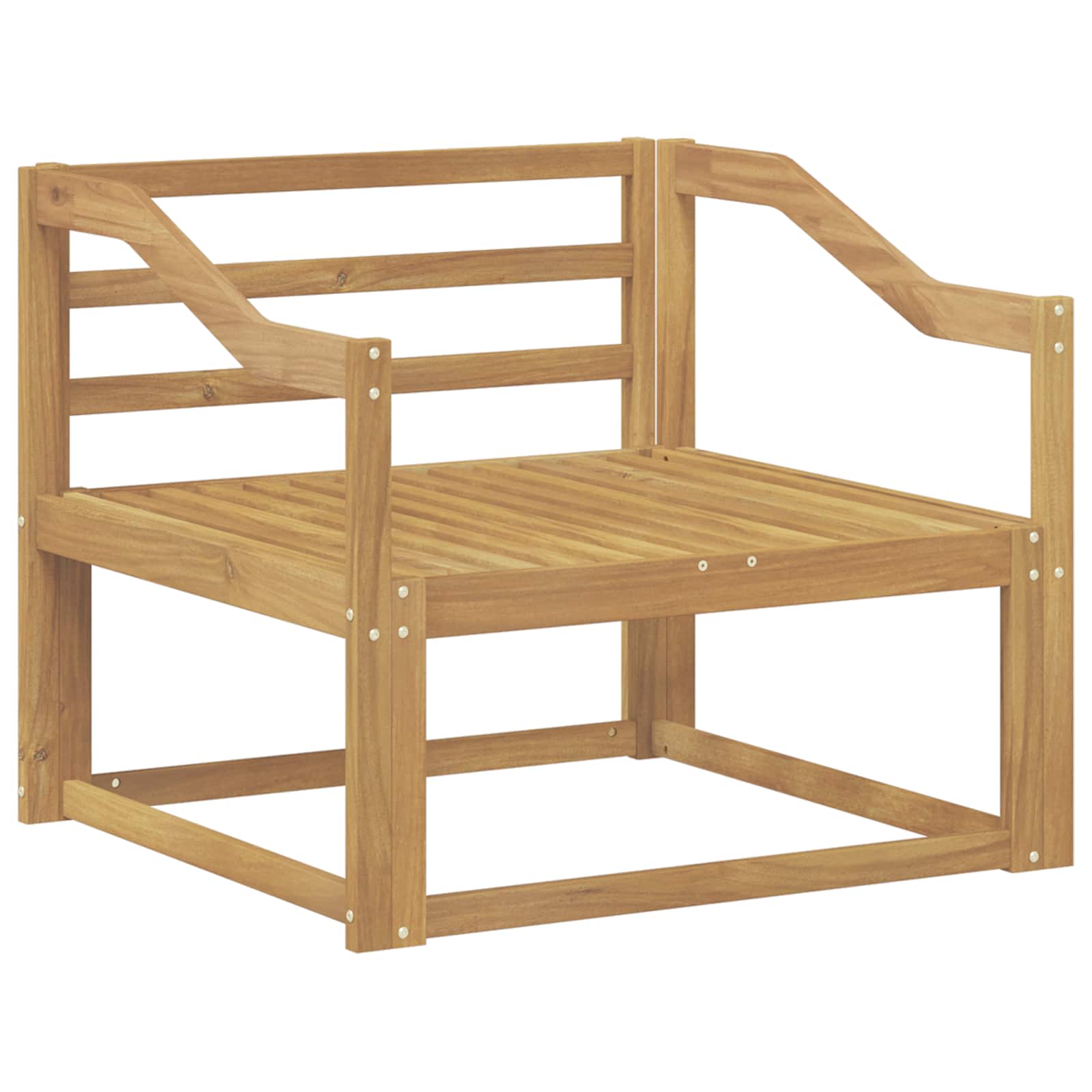 Sofa de milieu extérieur Bois d'Acacia Massif Blanc - XIOS