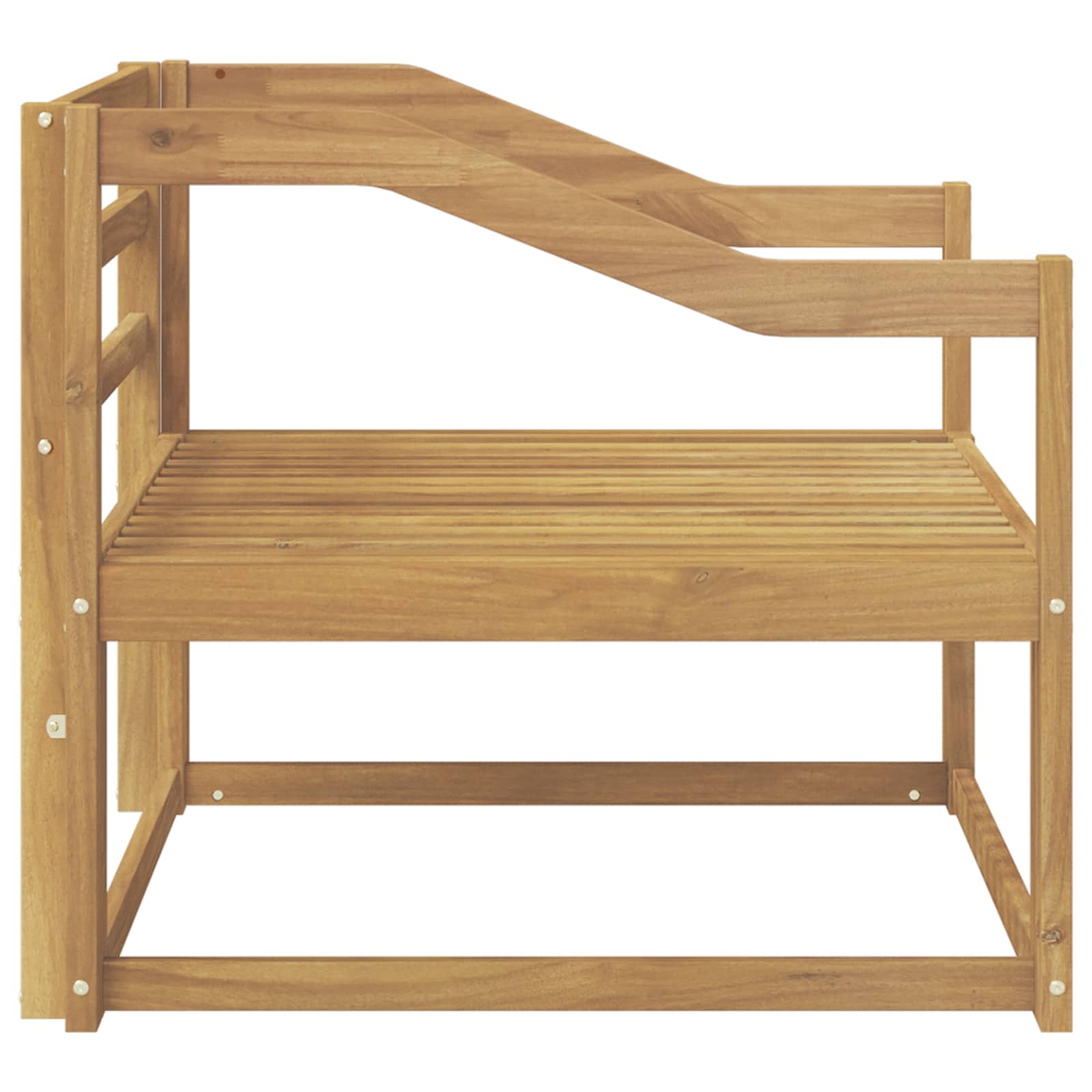 Sofa de milieu extérieur Bois d'Acacia Massif Blanc - XIOS