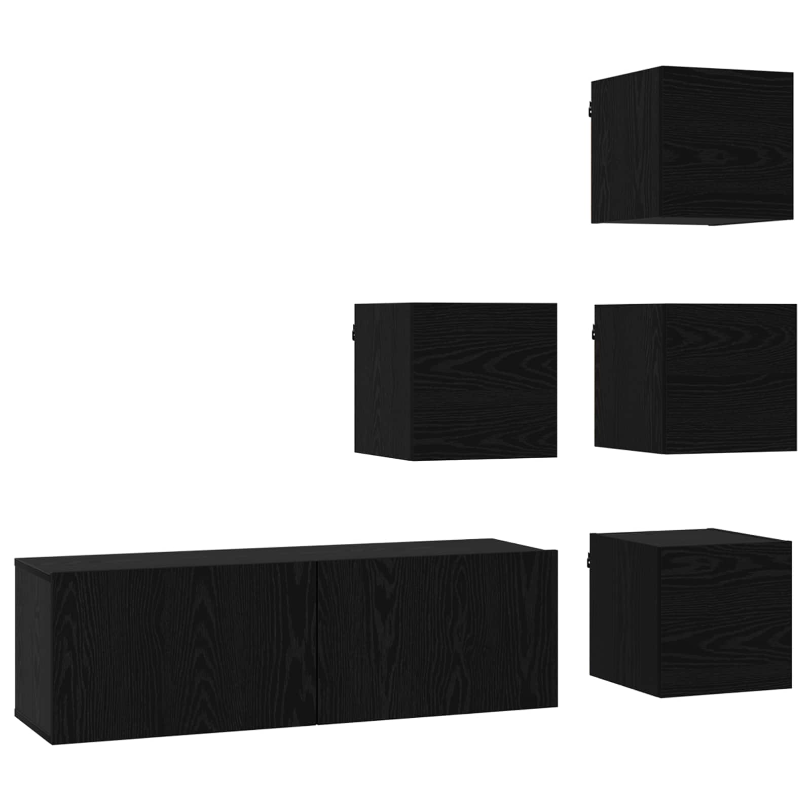 Ensemble meuble TV 5 pcs 100 x 30 x 30 cm Chêne noir - XIOS
