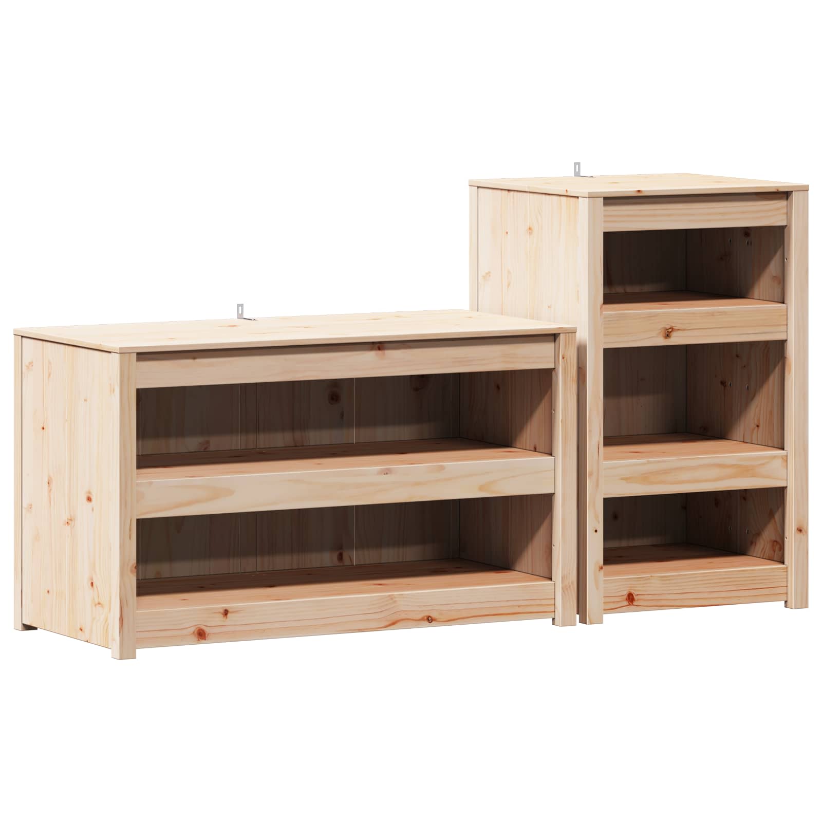 Meuble de cuisine d'extérieur MEPPEL 2 pc Douglas Naturel