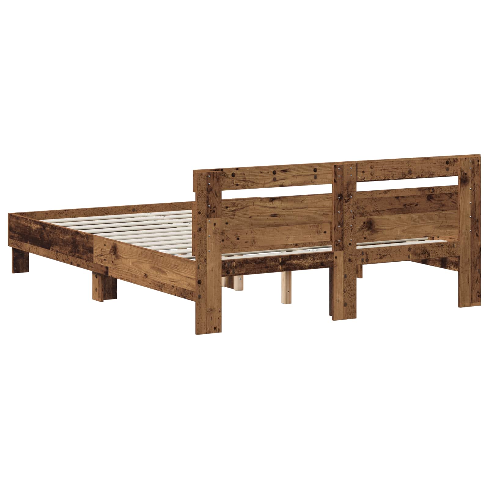 Cadre de lit Bois ancien 140 x 190 cm Bois d'ingénierie